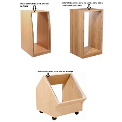 RACK 19" 14U MADERA ROBLE