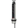 REGLETA ESCAMOTEABLE 3TOMAS SCHUKO+2xUSB