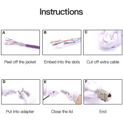 CONECTOR RJ45 HEMBRA FTP CAT7 KEYSTON