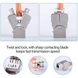 CONECTOR RJ45 HEMBRA FTP CAT7 KEYSTON