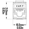 CONECTOR RJ45 HEMBRA FTP CAT7 KEYSTON