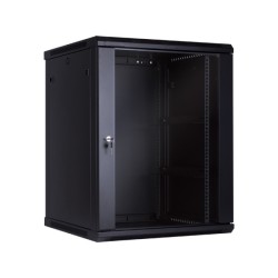 RACK MURAL 19" 15U 600x600 PUERTA CRISTA