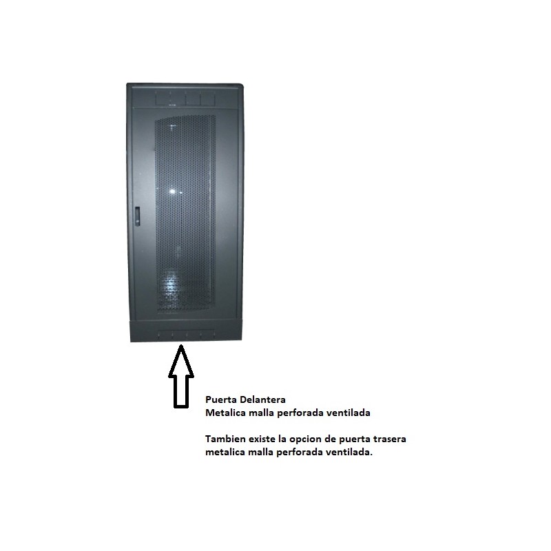 RACK 19" 46U 600x1000 CON PUERTA PERFORA