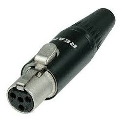 CONECTOR MINI XLR4 PIN HEMBRA REAN