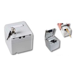 ROSETA SUPERFICIE 2xRJ45 CON CERRADURA