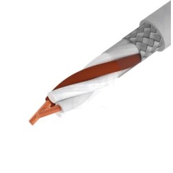 CABLE 2X1mm2 APANTALLADO GRIS PVC