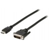 CABLE HDMI M-DVI-D 24+1 M HD 2M NEGRO