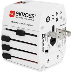 ADAPTADOR VIAJE UNIVERSAL UK USA + 2xUSB