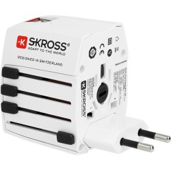 ADAPTADOR VIAJE UNIVERSAL UK USA + 2xUSB