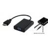 ADAPTADOR HDMI M a VGA H+AUDIO 15cm NEGR