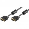 CABLE VGA M-M 3MTS NEGRO CON FERRITAS