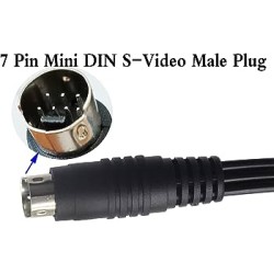 CABLE SVHS MINIDIN 7P M-M 10MTS NEGRO