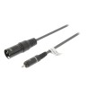 CABLE AUDIO XLR3 M-RCA M 3MTS NEGRO