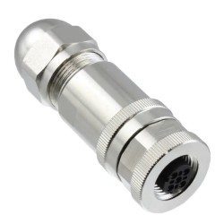 CONECTOR M12 ETHERNET HEMBRA 4P