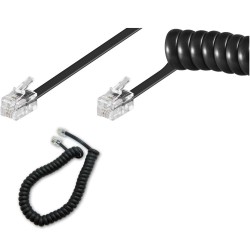 CABLE TLF ESPIRAL RJ10 M-M 2MTS NEGRO