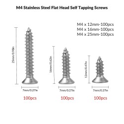 KIT TORNILLO AUTORROSCANTE 600u 12-16-20