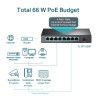 SWITCH POE 4+4 PUERTOS 10/100