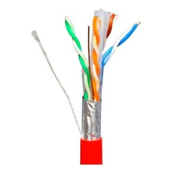 CABLE FTP CAT6 FLEXIBLE ROJO LSZH