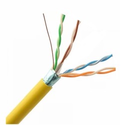 CABLE FTP CAT6 FLEXIBLE AMARILLO LSZH