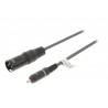 CABLE AUDIO XLR3 M-RCA M 3MTS NEGRO