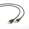 CABLE USB A 2.0 M-H 3MTS NEGRO