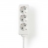 REGLETA 3 TOMAS SCHUKO SININT BLANCA 3M