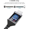 CABLE USB C M-M 3M CargaRapida QC3.0/4.0