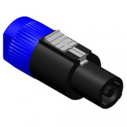 SPEAKON HEMBRA AEREO 4 POLOS NEGRO G/C