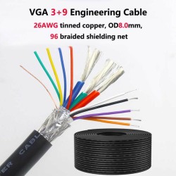 CABLE VGA 3 COAX + 9 HILOS APANTALL LSZH