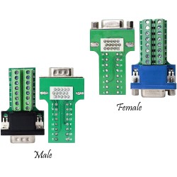 CONECTOR SUB-D 15 HD VGA MACHO BORNA TOR