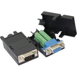 CONECTOR SUB-D 15 HD VGA MACHO BORNA TOR
