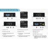 EXTENSOR VGA+USB POR UTP RJ45 hasta 300m