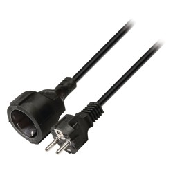 CABLE ALIMENTACION SCHUKO M-H 3M NEGRO