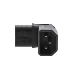 ADAPTADOR C13-C14 CODO 90º NEGRO AB-AR