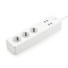 REGLETA WIFI 3 TOMAS SCHUKO+INT+4xUSB BL