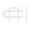SOPORTE TV DE 60" a 100" NEGRO FIJO130KG