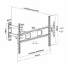 SOPORTE TV DE 37" a 70" NEGRO EXTRAIBLE