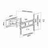 SOPORTE TV DE 37" a 70" NEGRO EXTRAIBLE