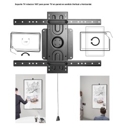 SOPORTE TV DE 37" a 80" NEGRO VETICAL