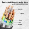 CABLE HDMI M-M 8K 0,45M ETHERNET SLIM2.1