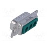 CONECTOR SUB-D MIXTO 3W3 M 3PIN M