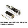 CONECTOR MICRO BNC MACHO 0.6/2.8 12G