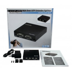 EMISOR 2xVGA POR UTP RJ45 hasta 300m KON