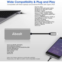 ADAPTADOR USB C M-HDMI H+RJ45+3xUSB3.0+C