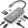 ADAPTADOR USB C M-HDMI H+RJ45+3xUSB3.0+C