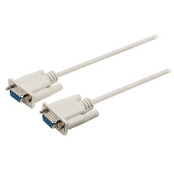 CABLE NULL MODEM RS232 DB9 H-H 2MTS