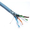 CABLE F/FTP CAT6A RIGIDO AZUL CLARO LSZH