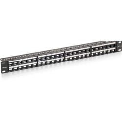 PANEL 19" 48P 1U RJ45 VACIO+ GUIA CABLE