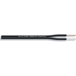 CABLE PARALELO PLASTICO NEGRO POL.2X0,35