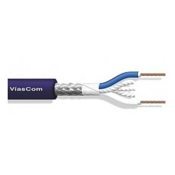 CABLE DMX 2x0,35mm2 APANTALLADO GOMA AZU